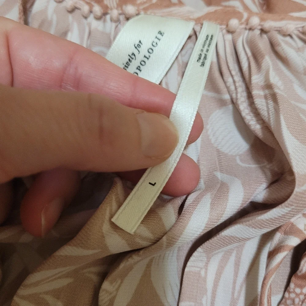 Anthroplogie Top Florance Balducci Femme Collared Blouse Size Large Romantic - Picture 8 of 8